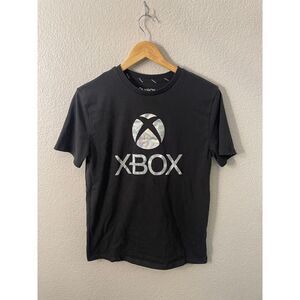 XBOX Black Silver Short Sleeve Shirt Youth XL Men's Small